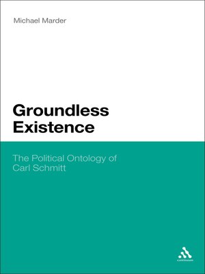 cover image of Groundless Existence